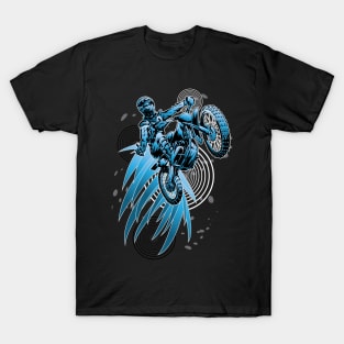 BLUE PSYCHO DIRBIKER T-Shirt